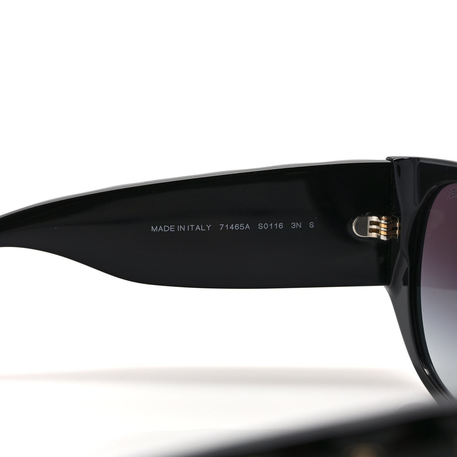 Chanel Acetate Quilted CC Pilot Sunglasses 71465 Black 6 of 7