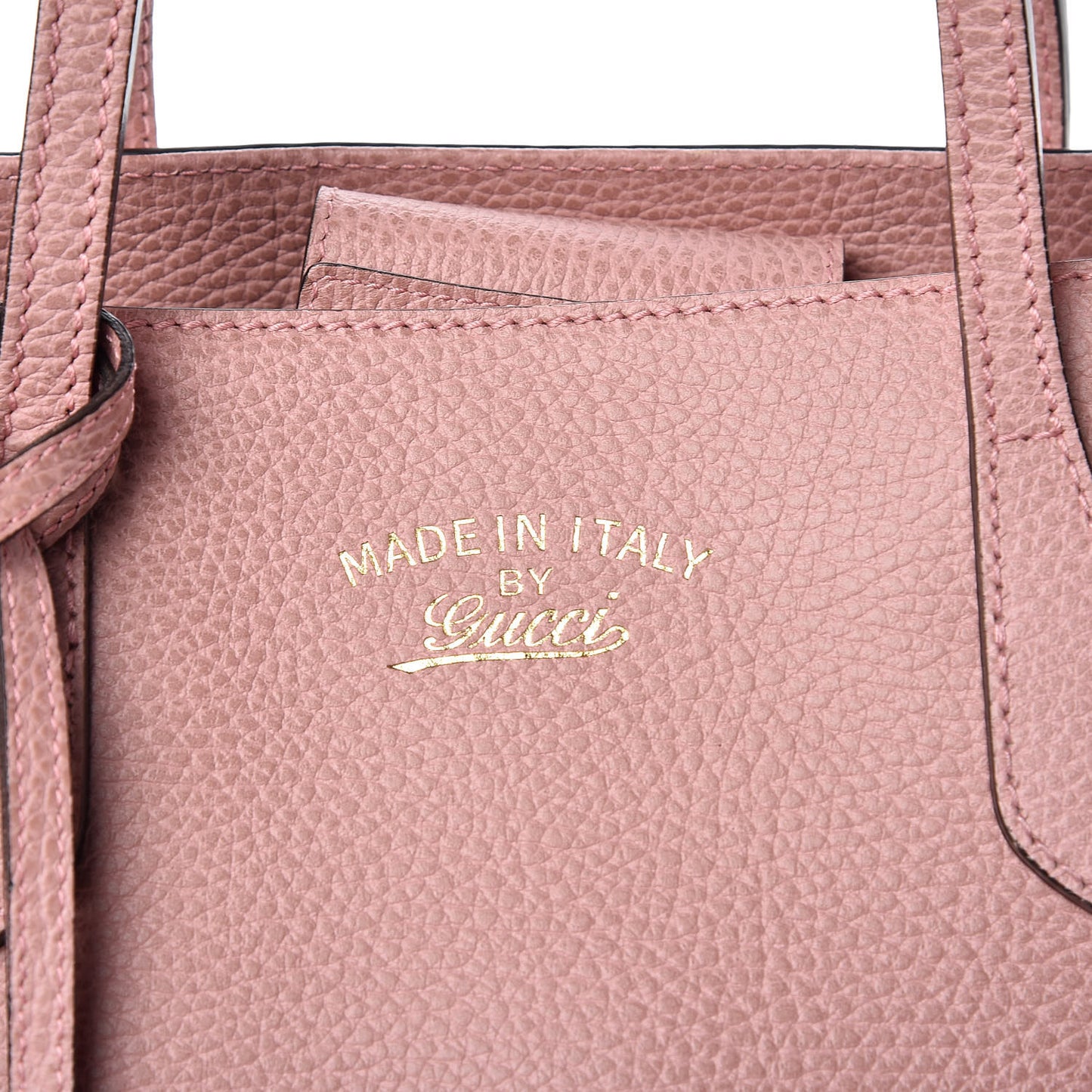 Dollar Calfskin Small Swing Tote Soft Pink