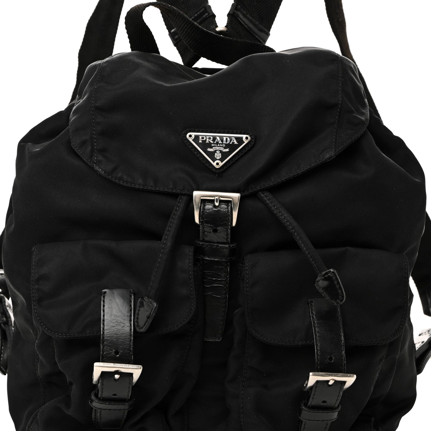 Nylon Vela Small Backpack Black