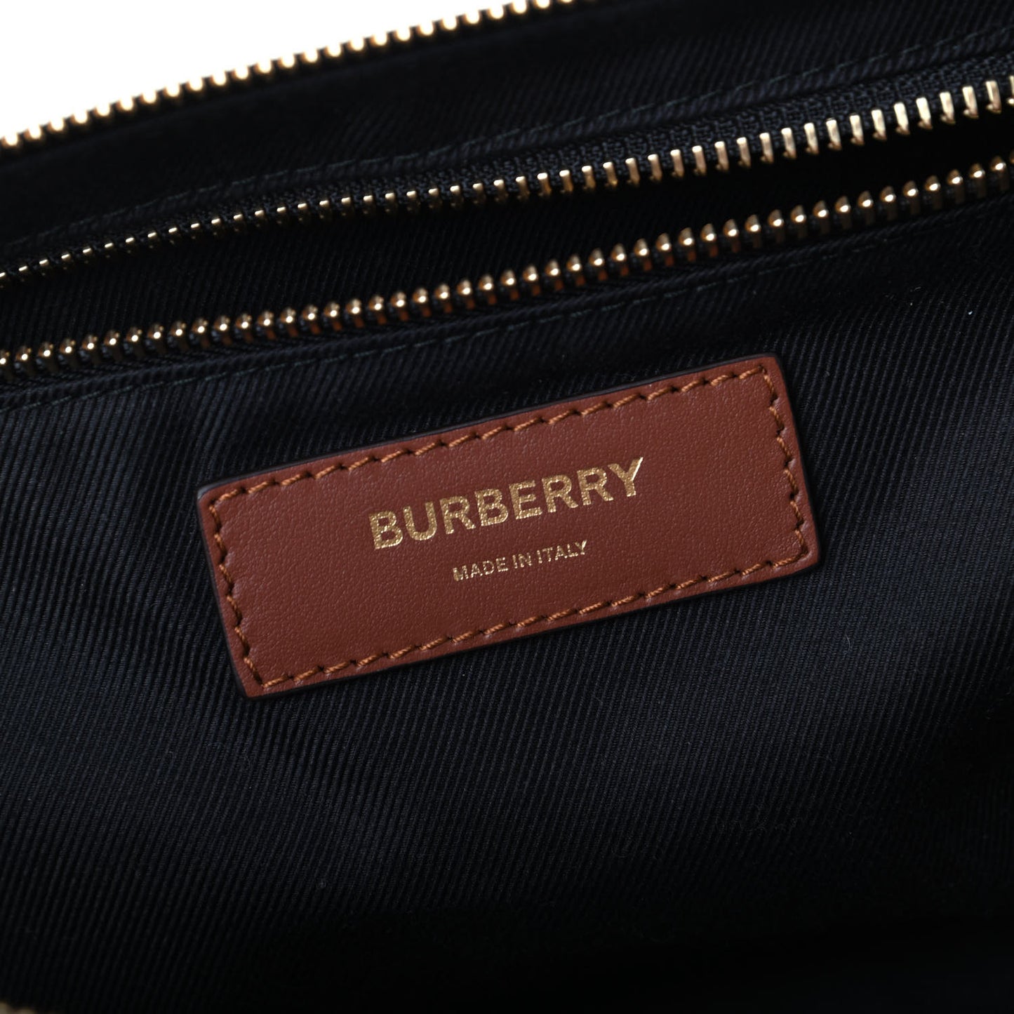 E-Canvas Monogram Travel Pouch Bridle Brown