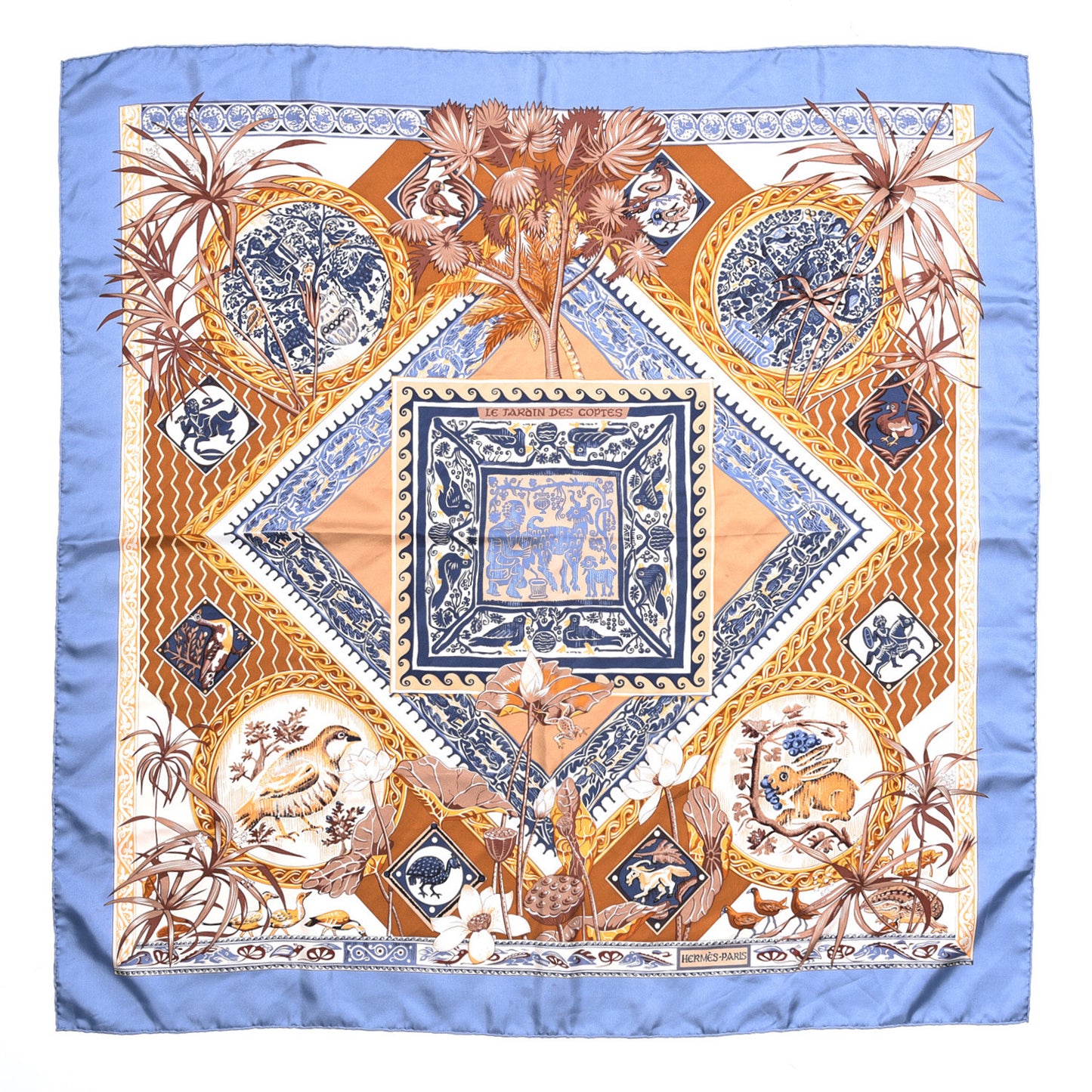 Silk Le Jardin Des Coptes Scarf 90