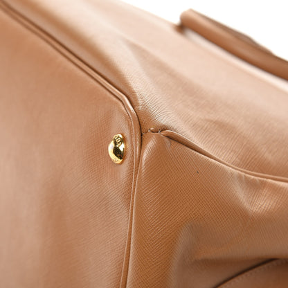 Prada Saffiano Large Galleria Double Zip Tote Caramel 12 of 12