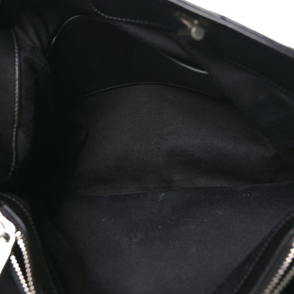 Saint Laurent Calfskin Y Quilted Monogram Large Loulou Shopper Black 5 of 10