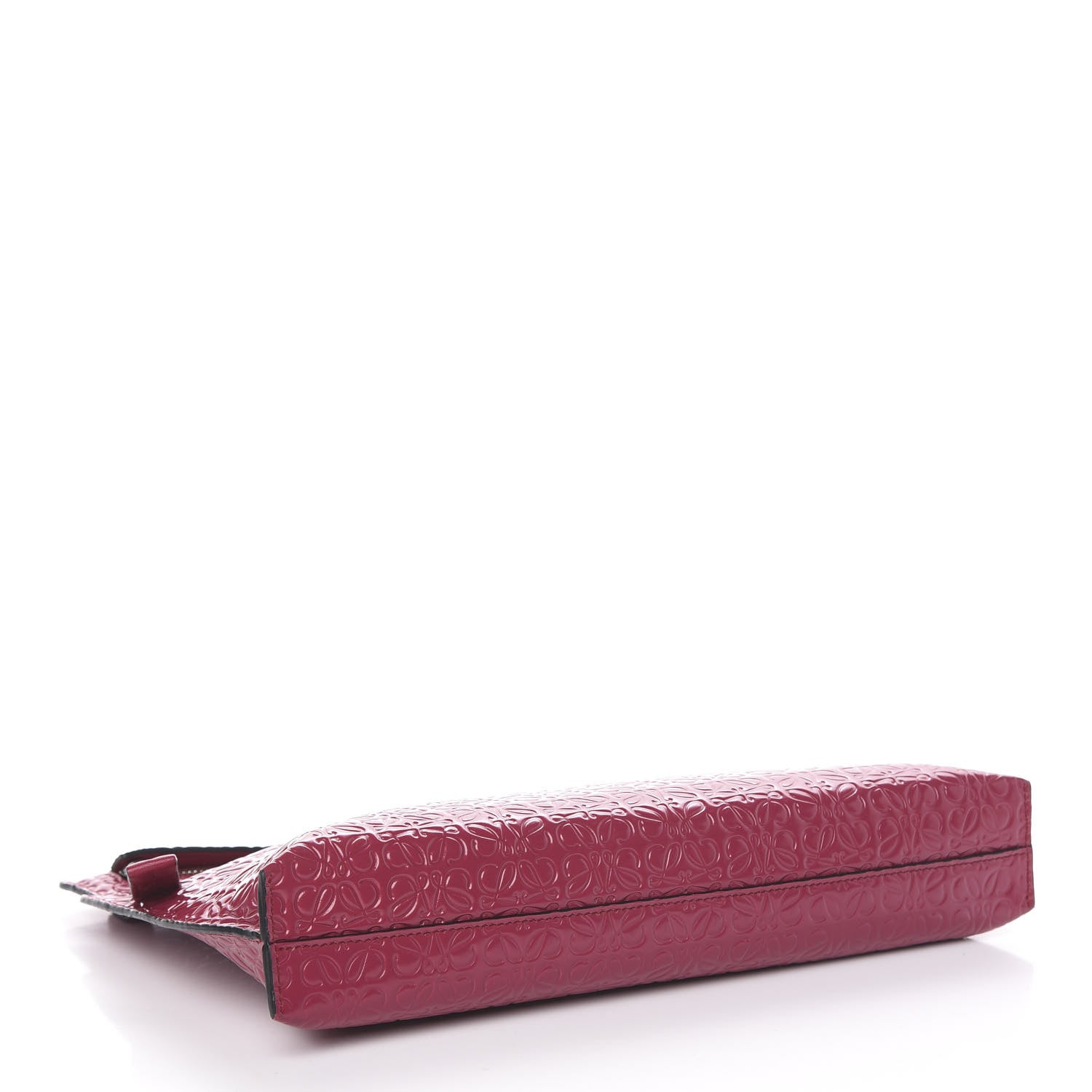 Loewe Calfskin Embossed Repeat T Pouch Raspberry 3 of 8