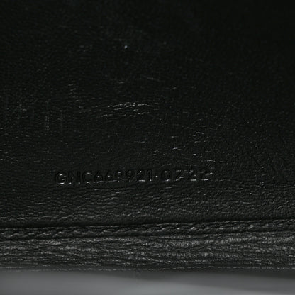 Saint Laurent Embossed Monogram Chain Wallet Black 13 of 15