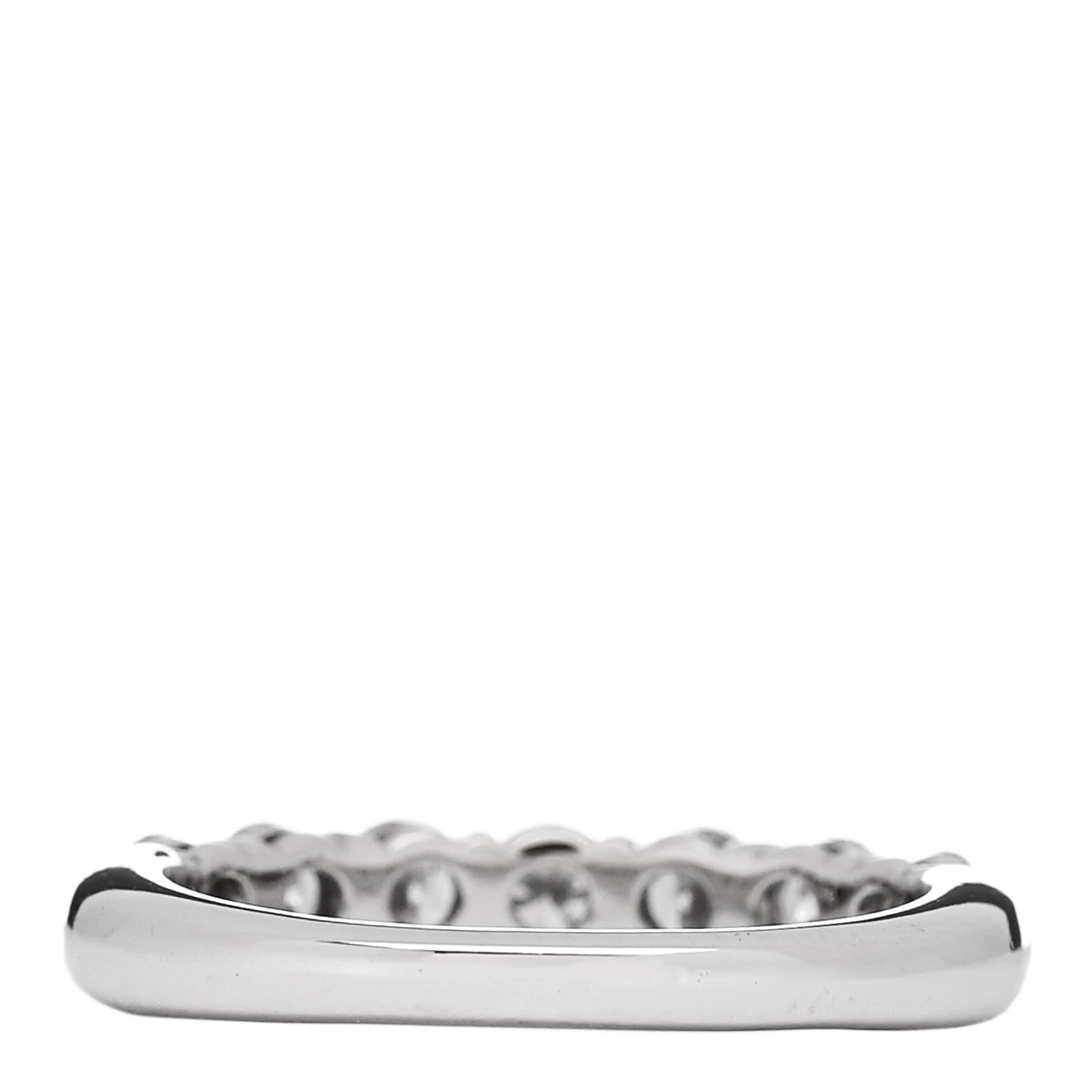 Tiffany Platinum Diamond 3mm Embrace Half Circle Band Ring 45 3.25 3 of 6