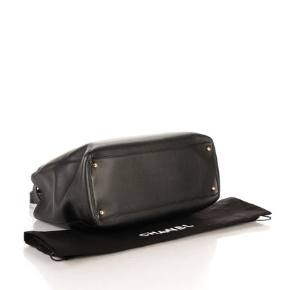 Chanel Calfskin Cerf Executive Shopper Tote Black 4 of 7