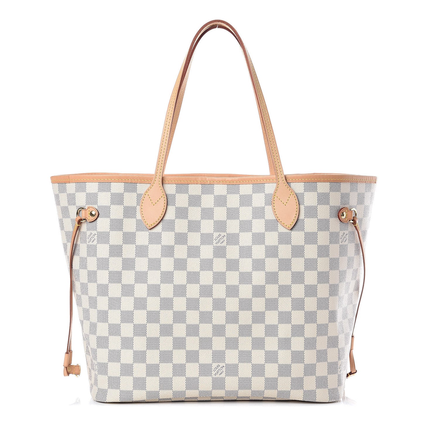 Damier Azur Neo Neverfull MM Rose Ballerine
