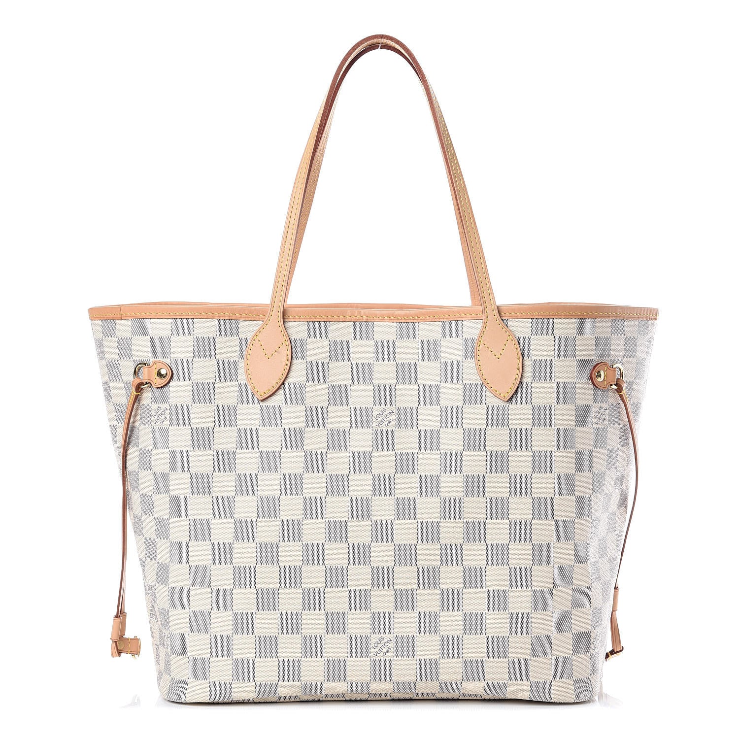 Louis Vuitton Damier Azur Neo Neverfull MM Rose Ballerine 1 of 9