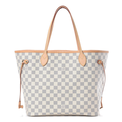 Louis Vuitton Damier Azur Neo Neverfull MM Rose Ballerine 1 of 9