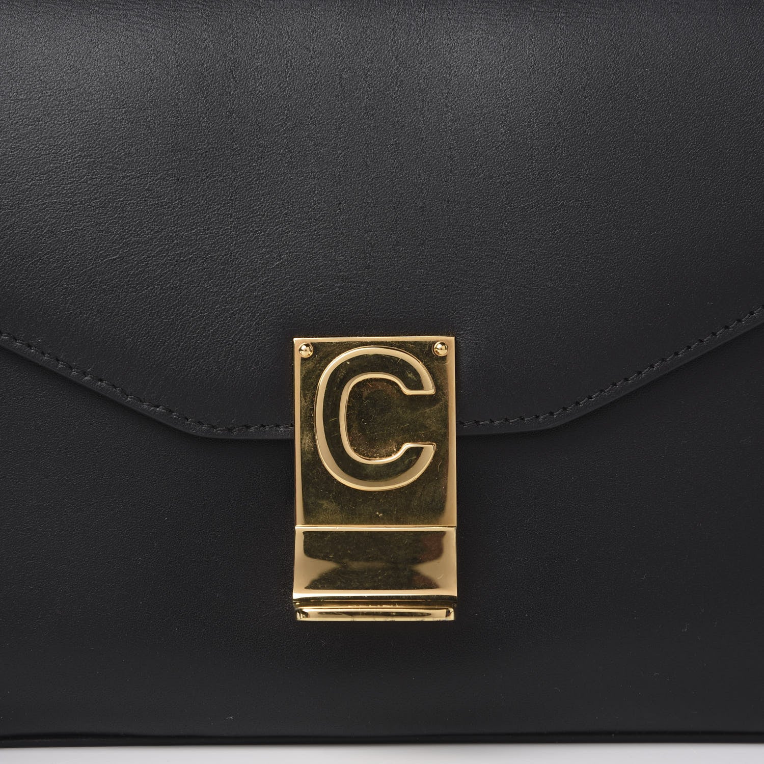 Celine Shiny Calfskin Medium C Bag Black 13 of 13