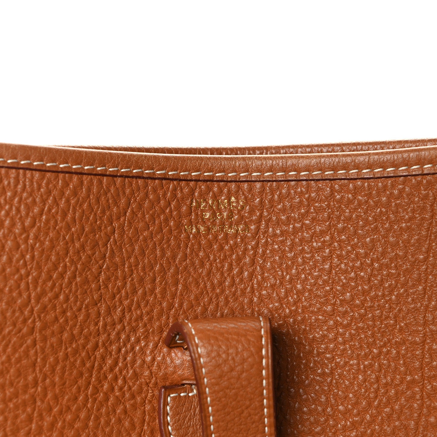 Hermes Taurillon Clemence Evelyne GM Gold 6 of 11