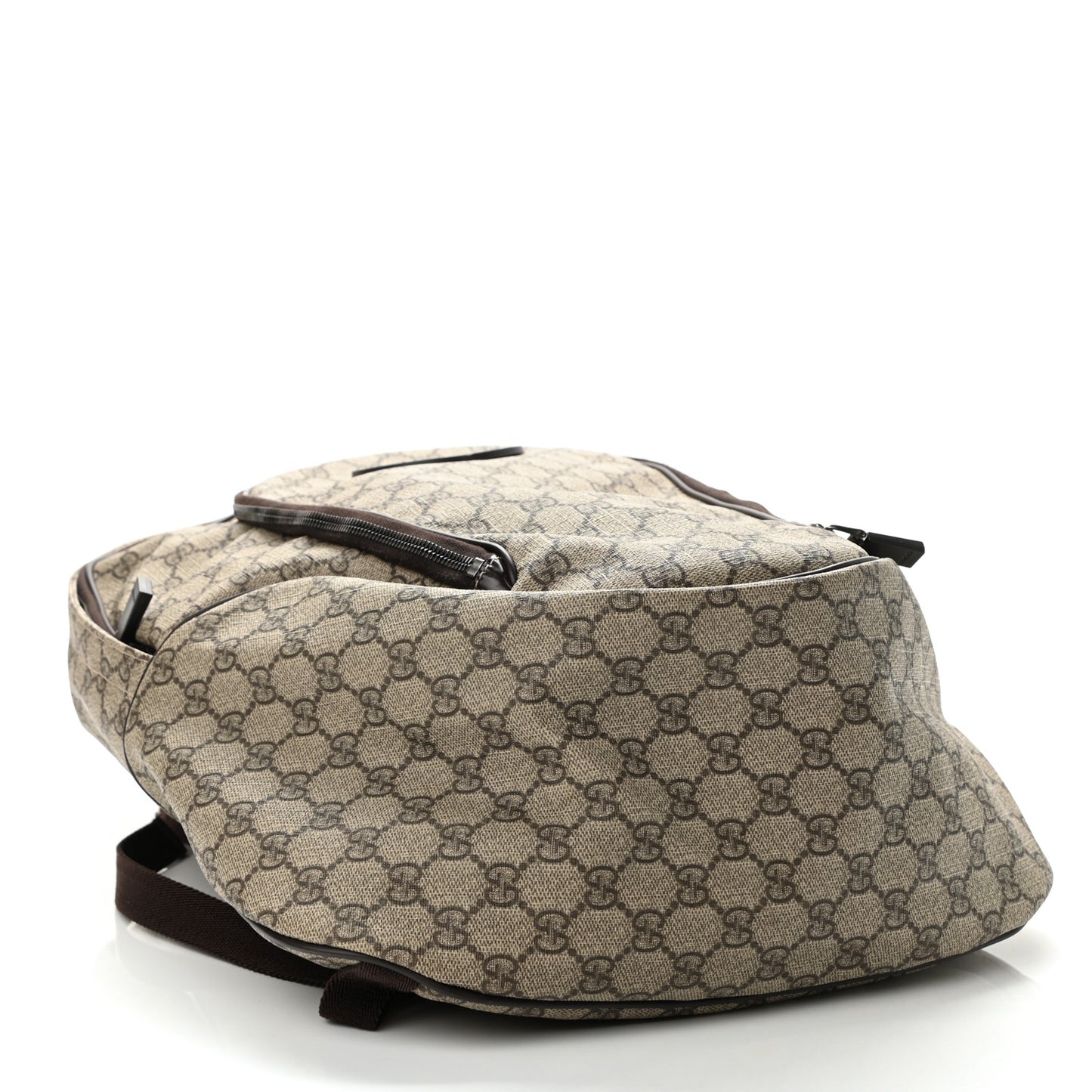 GG Plus Monogram Interlocking G Medium Backpack Dark Brown