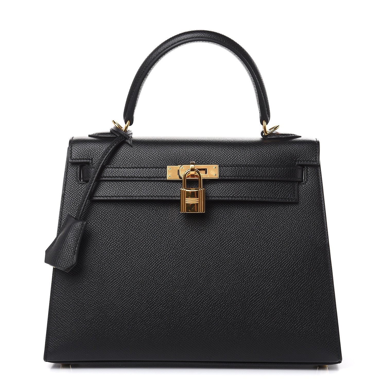 Hermes Epsom Kelly Sellier 25 Black 1 of 34