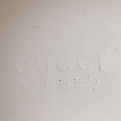 Gucci Calfskin Web Perforated Womens Platform 55mm Sneakers 37.5 White Bright Splash 8 of 9