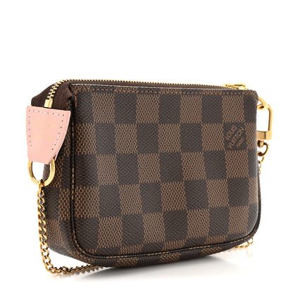 Louis Vuitton Damier Ebene 2020 Christmas Animation Big Wheel Mini Pochette Accessories Rose Ballerine 3 of 10