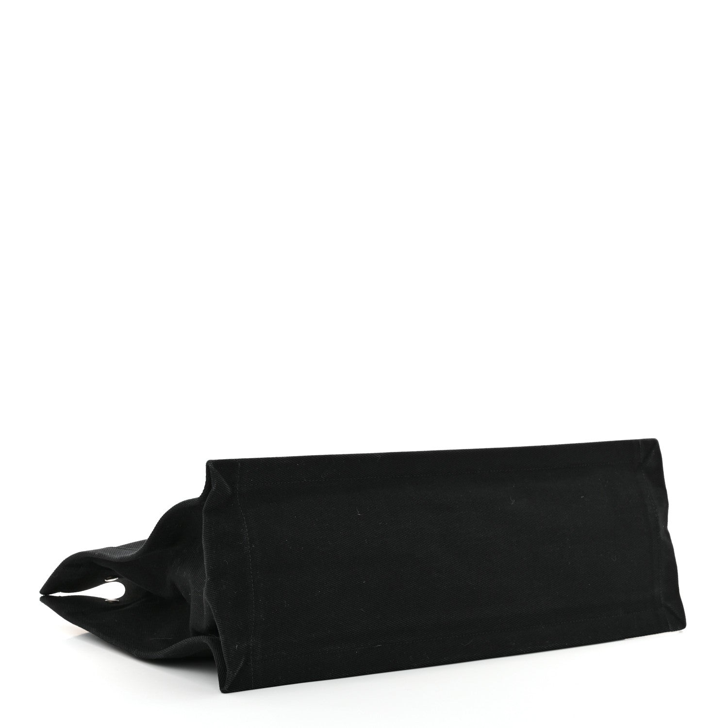Saint Laurent Linen Calfskin Rive Gauche Tote Black 4 of 14