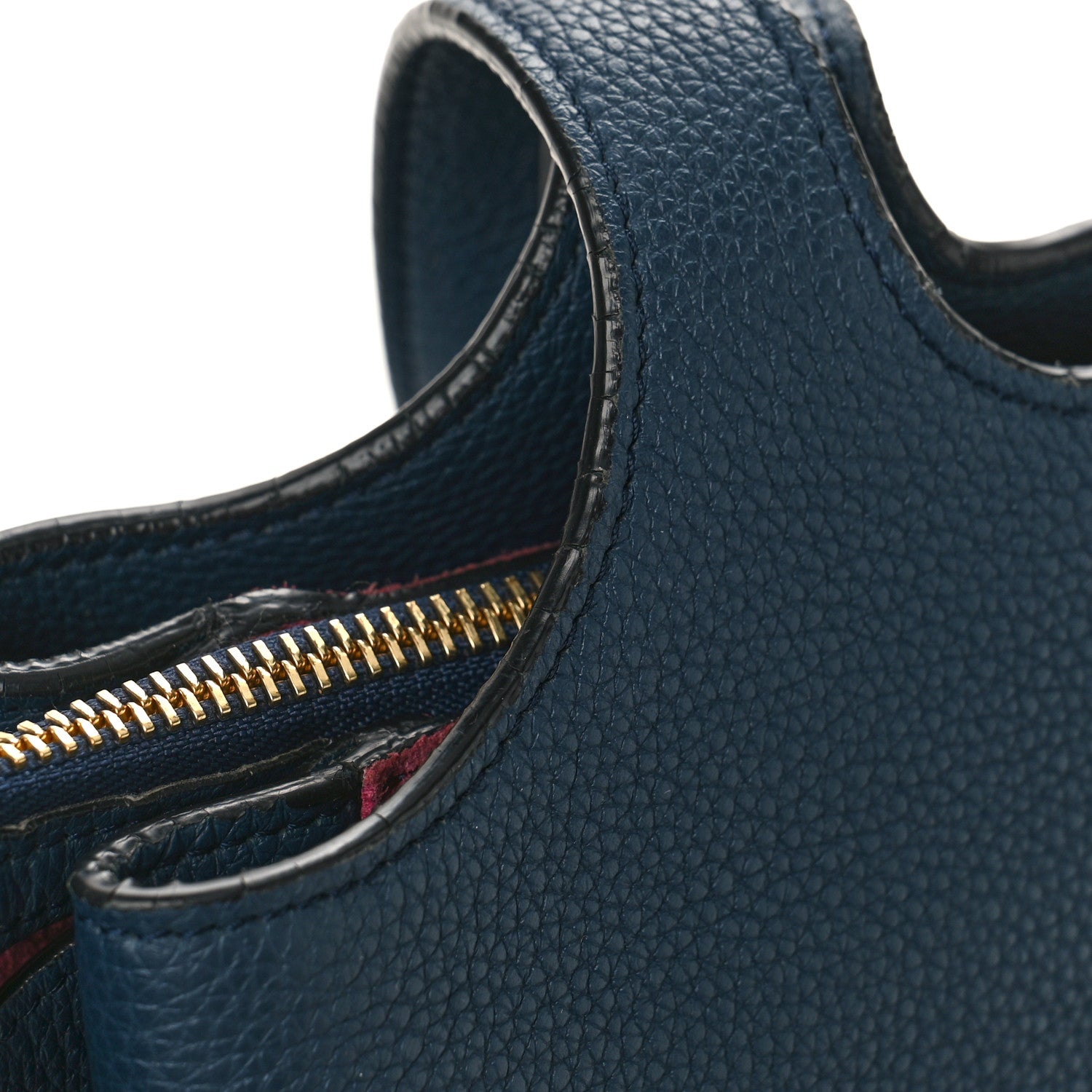 Celine Baby Grained Calfskin Small Tri-Fold Bag Steel Blue 8 of 12