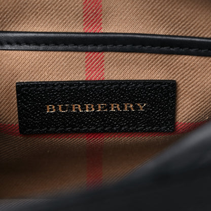 Burberry Soft Grain Calfskin Small Buckle Zip Bag Black 6 of 17