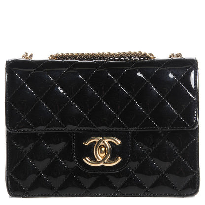 Chanel Patent Quilted Evening Star Mini Flap Black 1 of 8