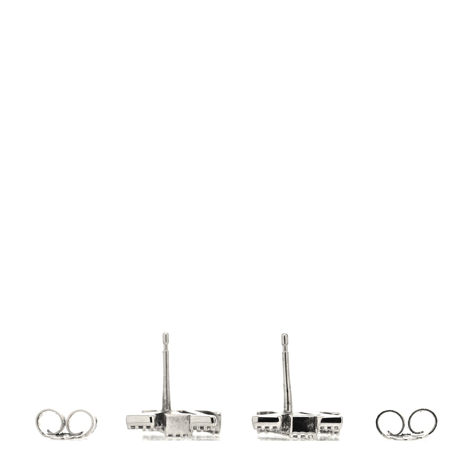 Louis Vuitton Crystal LV Iconic Earrings Silver 3 of 5