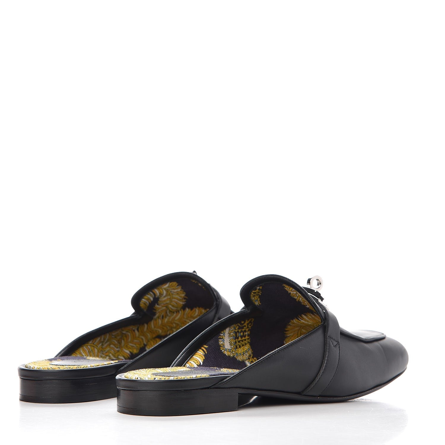 Hermes Calfskin Oz Mules 39 Black 4 of 13