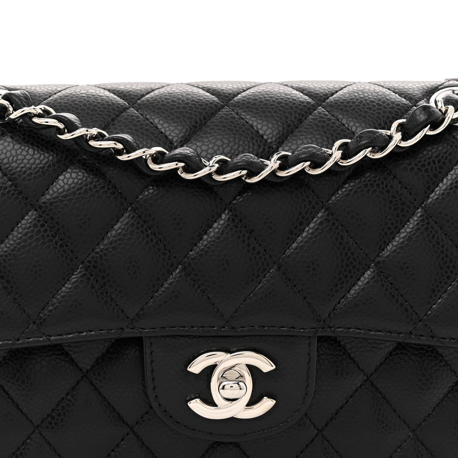 Chanel Caviar Quilted Small Double Flap Black 8 of 12