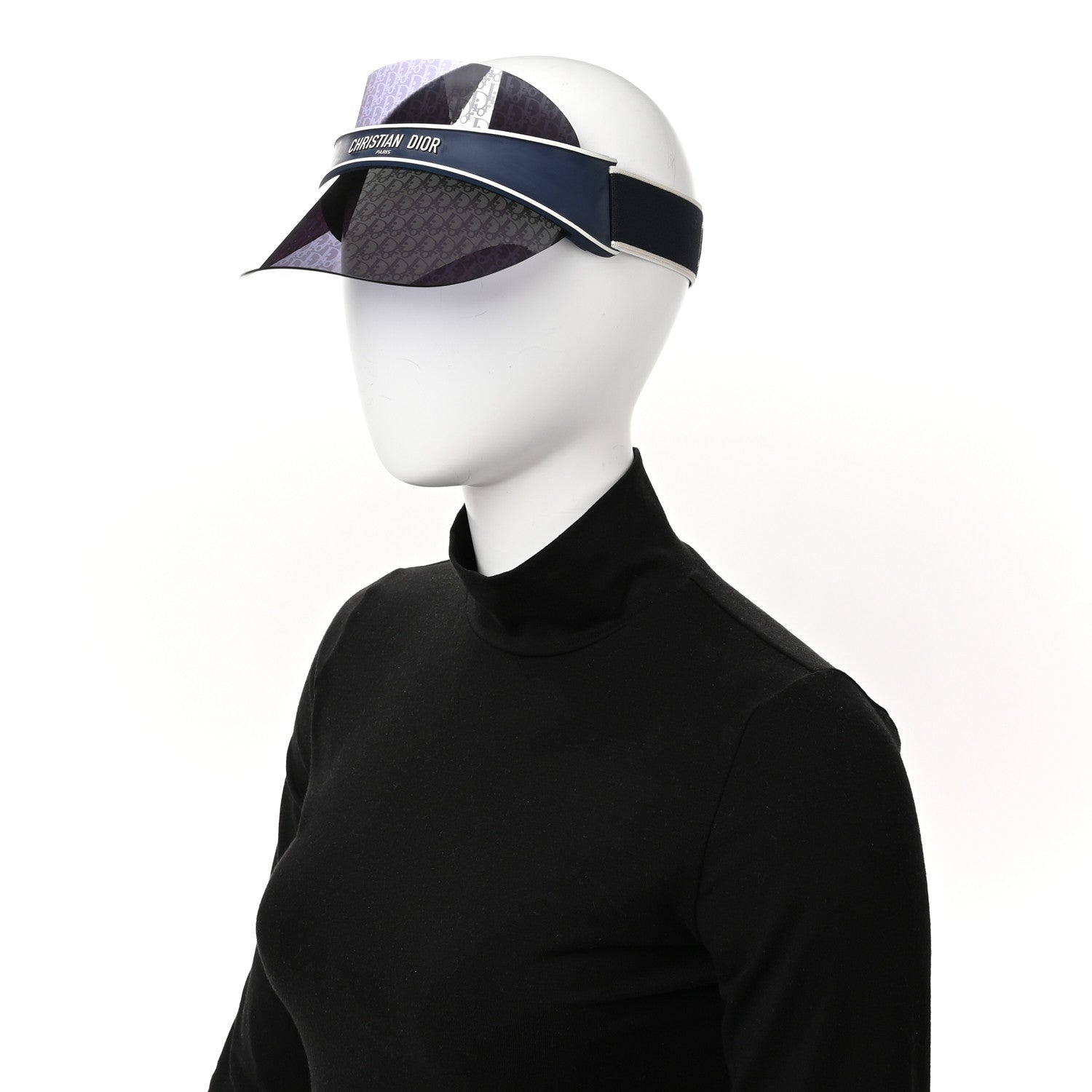 Christian Dior Oblique DiorClub V1U Sun Visor Blue 2 of 10