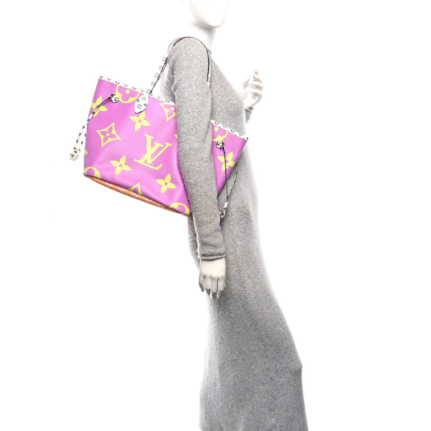Monogram Giant Neverfull MM Pink Lilac