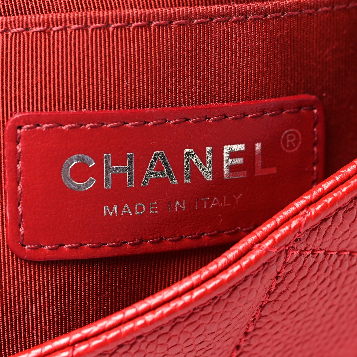 Chanel Caviar Quilted Mini Incognito Square Flap Red 6 of 10