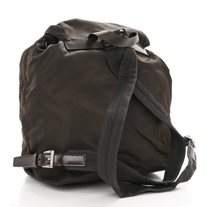 Prada Nylon Vela Medium Backpack Dark Brown 3 of 9