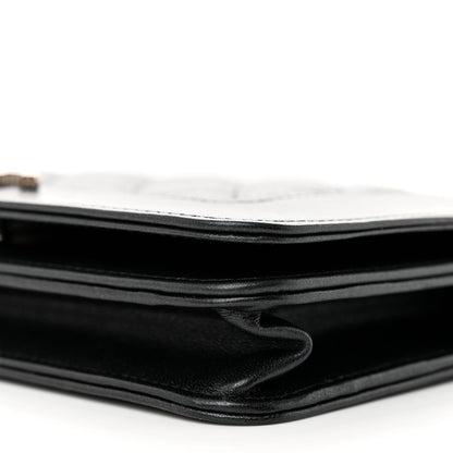 Chanel Caviar Quilted Vintage Mademoiselle Wallet On Chain WOC Black 11 of 14