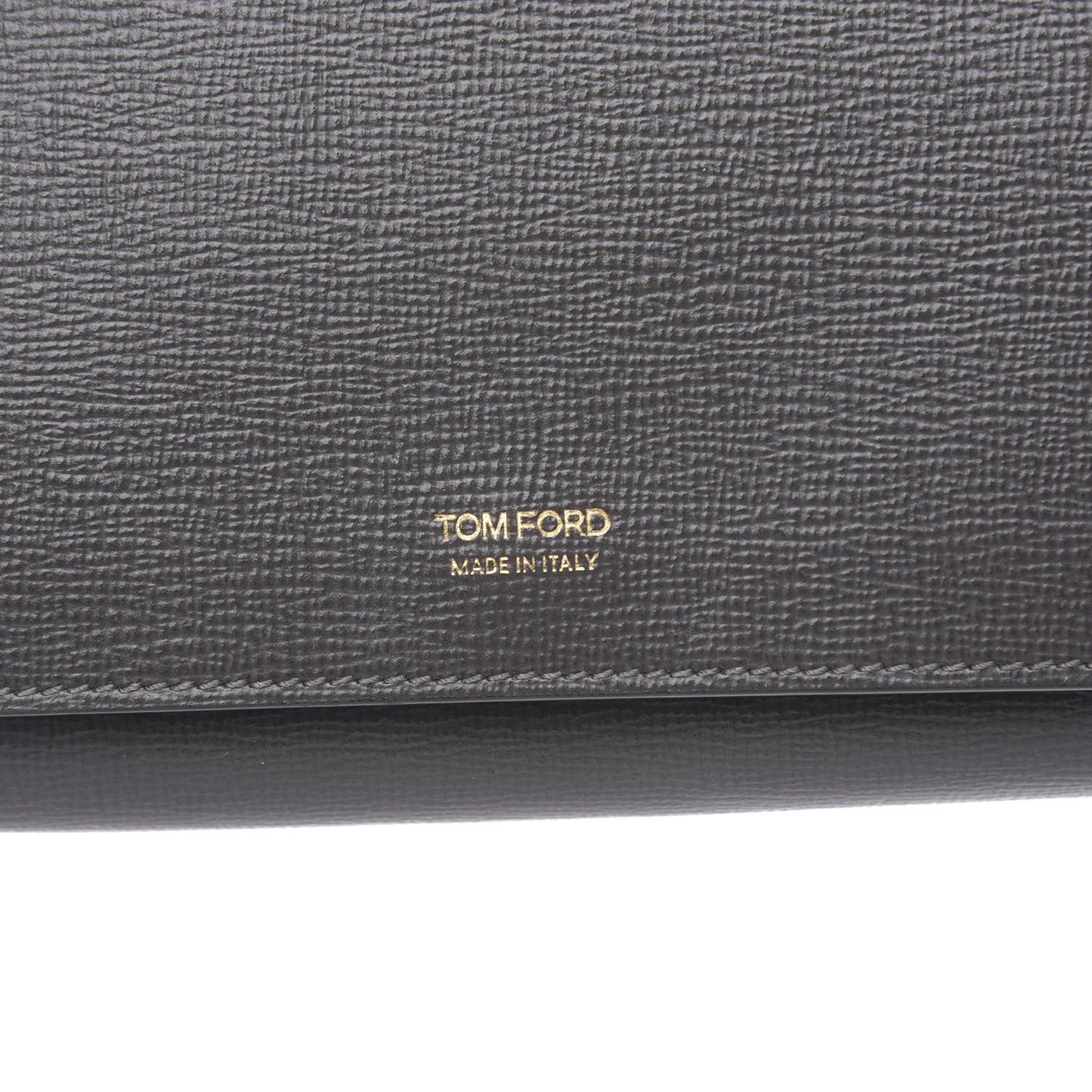 Calfskin Wallet On Strap Light Grey