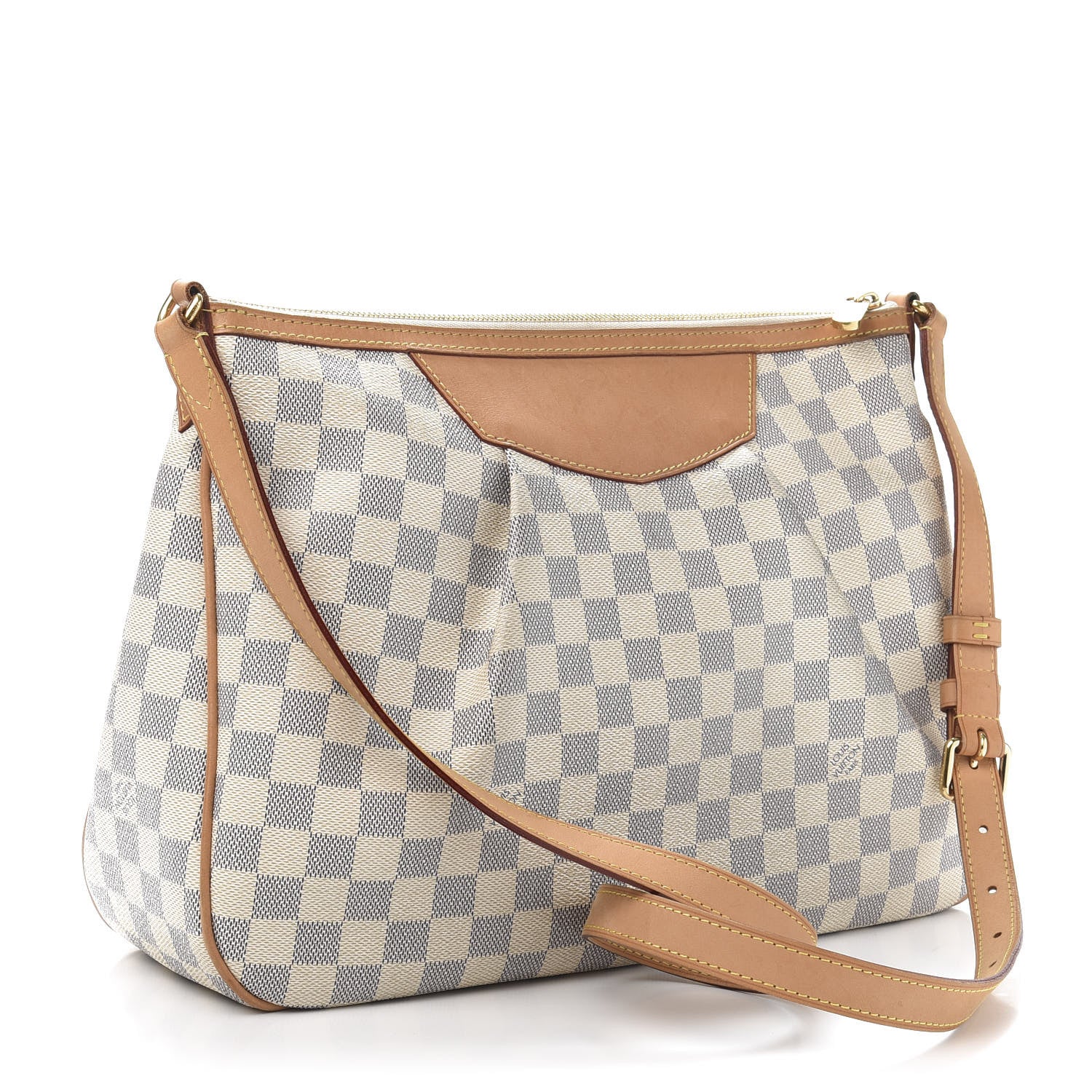 Louis Vuitton Damier Azur Siracusa MM 3 of 10