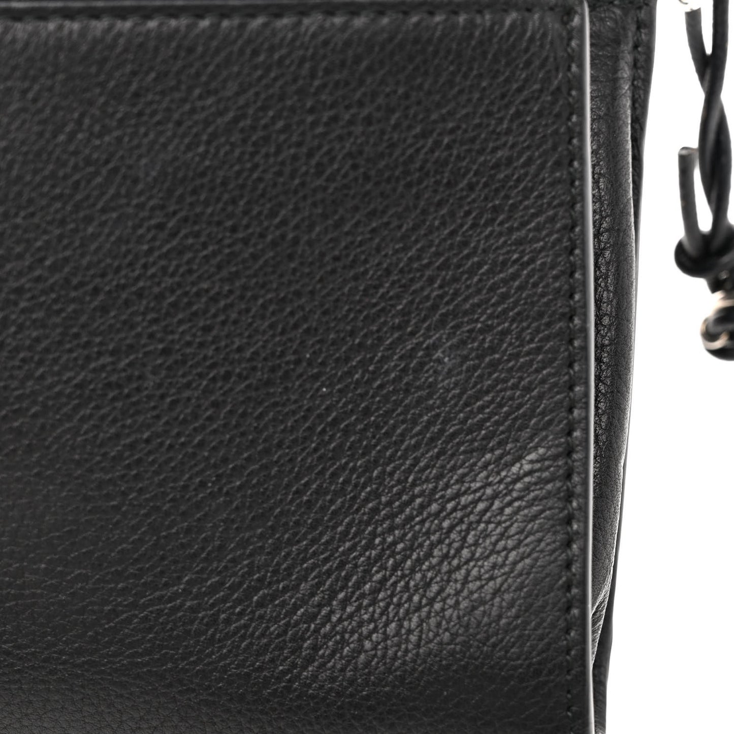 Calfskin Barb Wire Flap Shoulder Bag Black