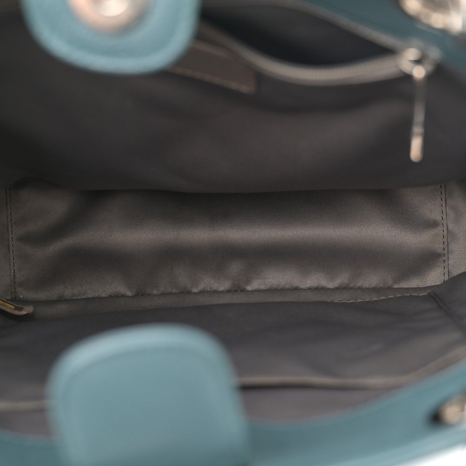 Chanel Caviar Quilted Petit Shopping Tote PST Blue 5 of 12