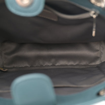 Chanel Caviar Quilted Petit Shopping Tote PST Blue 5 of 12
