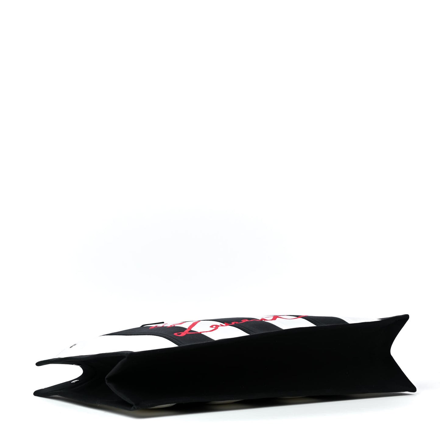 Canvas Noe Striped Tote Black White