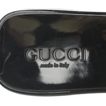 Gucci Rubber Gucci Logo Womens Platform 20/60mm Slide Sandals 37 Black 8 of 13