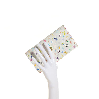 Louis Vuitton Monogram Multicolor Sarah Wallet White Citron 2 of 8
