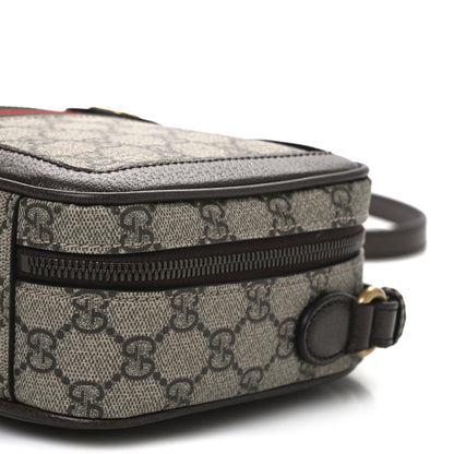 Gucci GG Supreme Monogram Web Small Ophidia Top Handle Shoulder Bag Brown 10 of 10