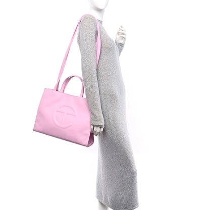 Telfar Vegan Leather Medium Shopping Bag Bubblegum 2 of 9