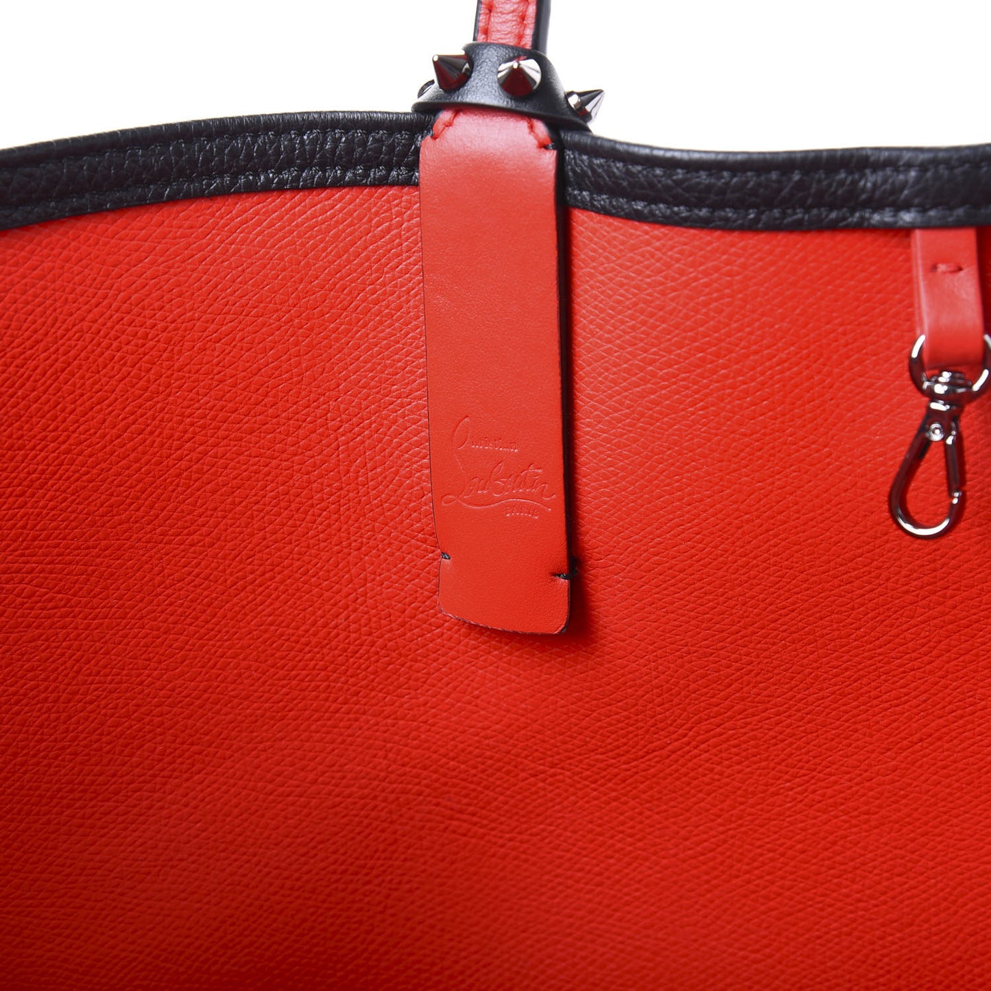 Calfskin Spikes East West Cabata Tote Black