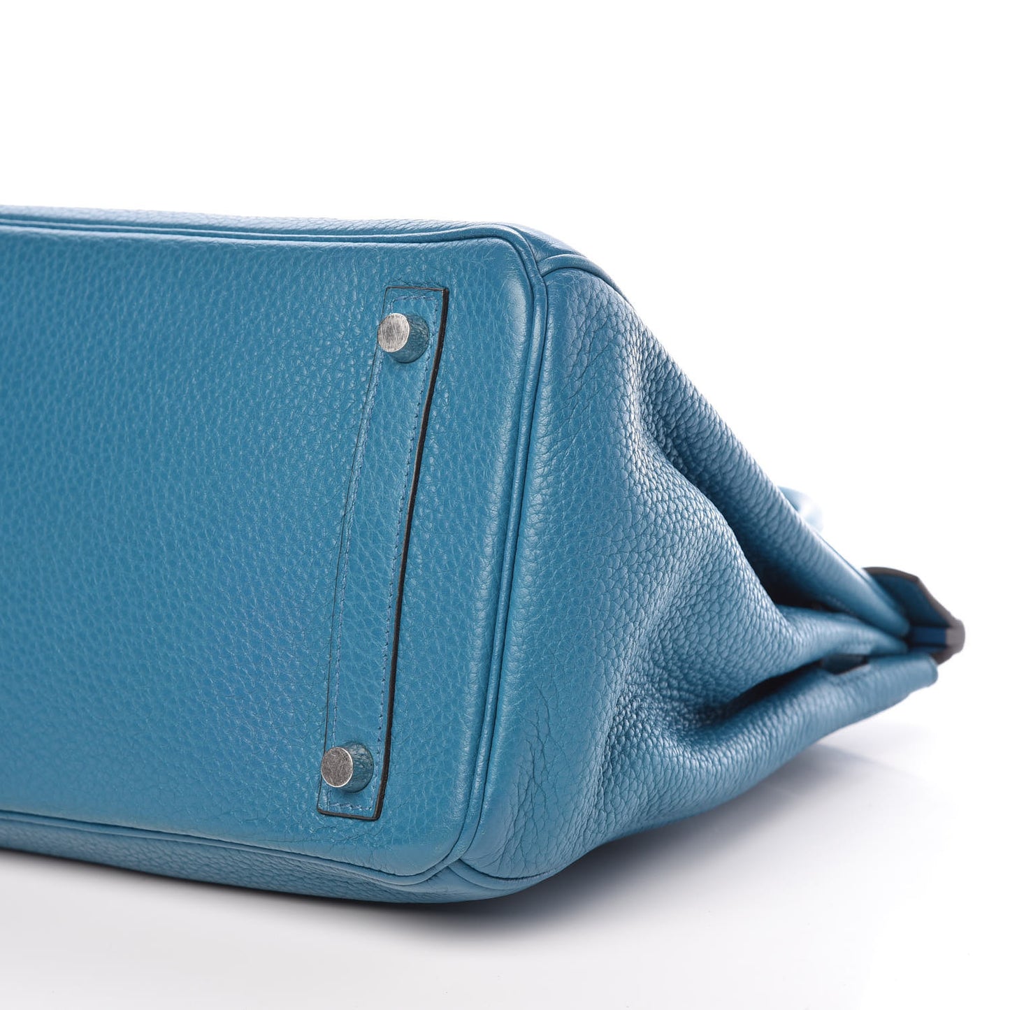 Taurillon Clemence Birkin 30 Bleu Izmir