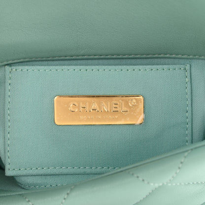 Chanel Lambskin Quilted Chanel 19 Waist Bag Light Blue 6 of 8