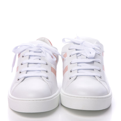Hermes Calfskin Mens Avantage Sneakers 44 Orange 2 of 9
