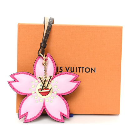 Louis Vuitton LV X TM Cherry Blossom Bag Charm Pink 4 of 4
