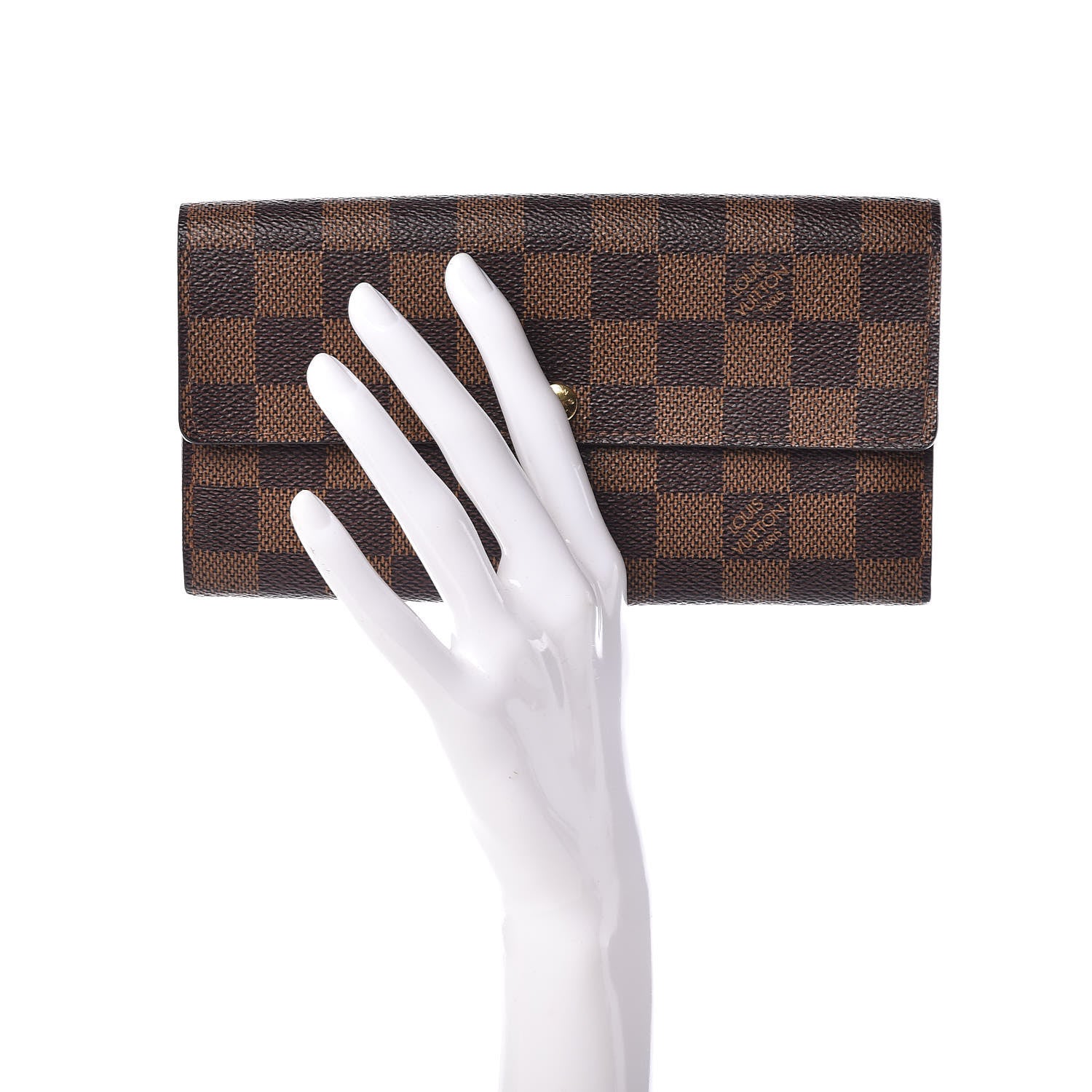 Louis Vuitton Damier Ebene Sarah Wallet 2 of 13