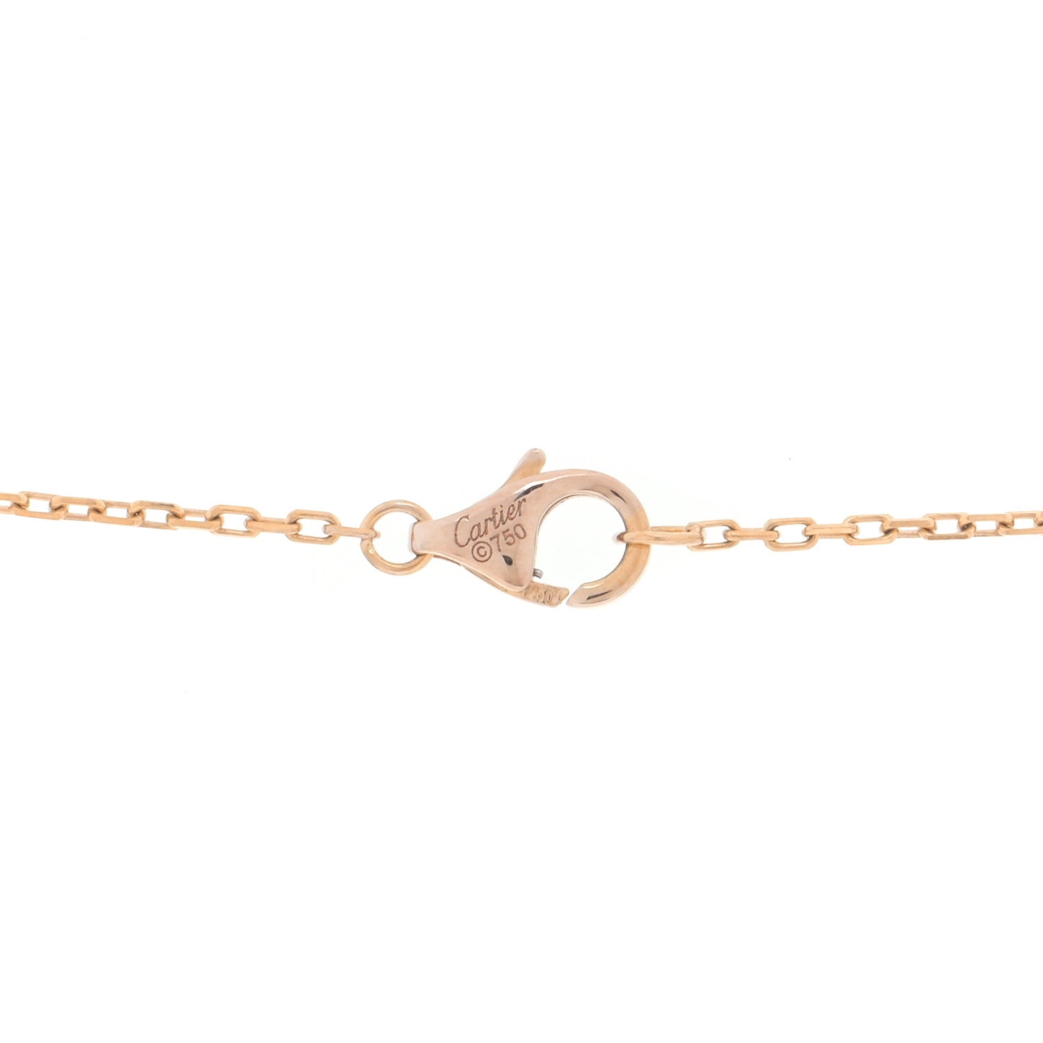 Cartier 18K Pink Gold Diamond Trinity Pendant Necklace 6 of 8