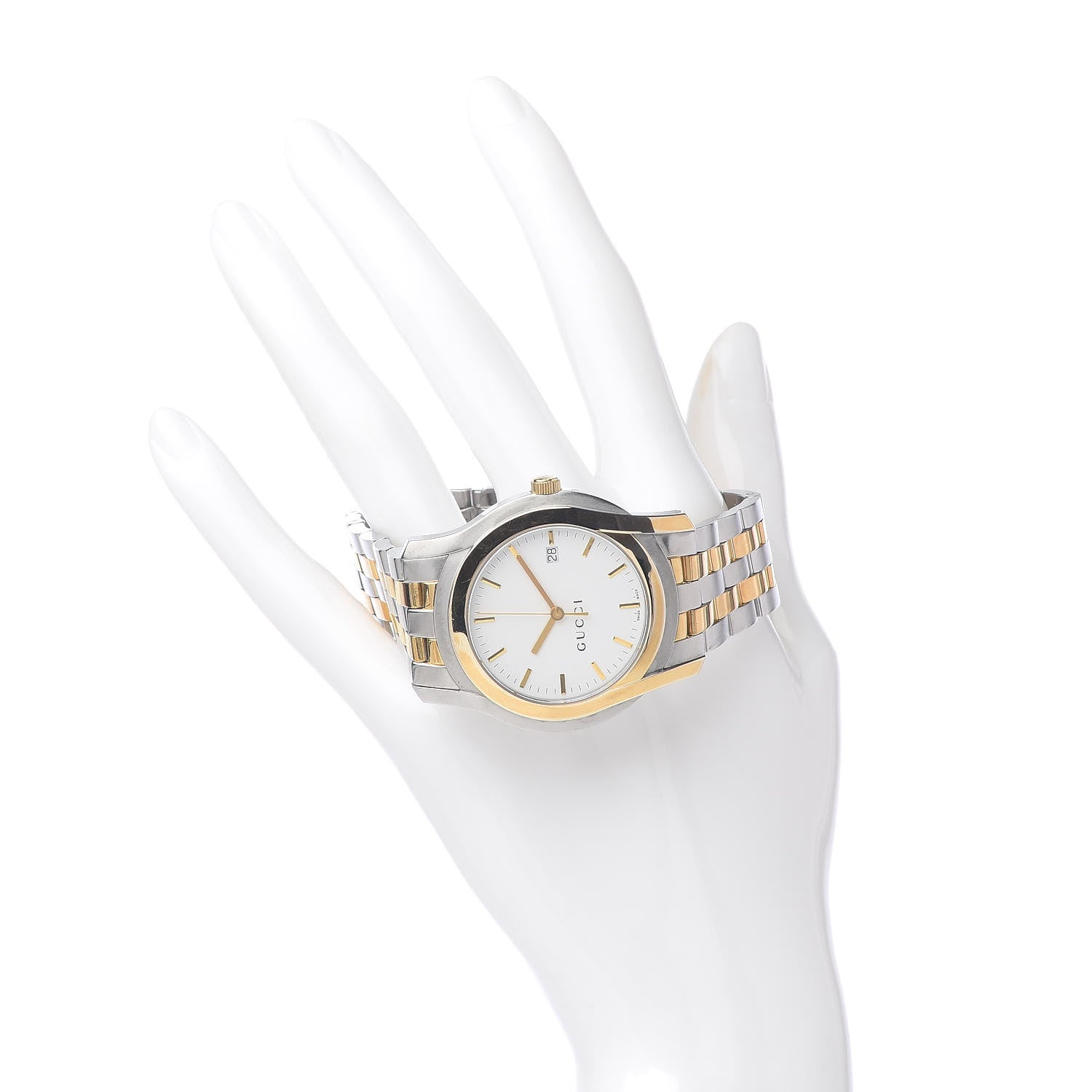 Gucci Stainless Steel 38mm 5500XL Two Tone Quartz Watch 2 of 6
